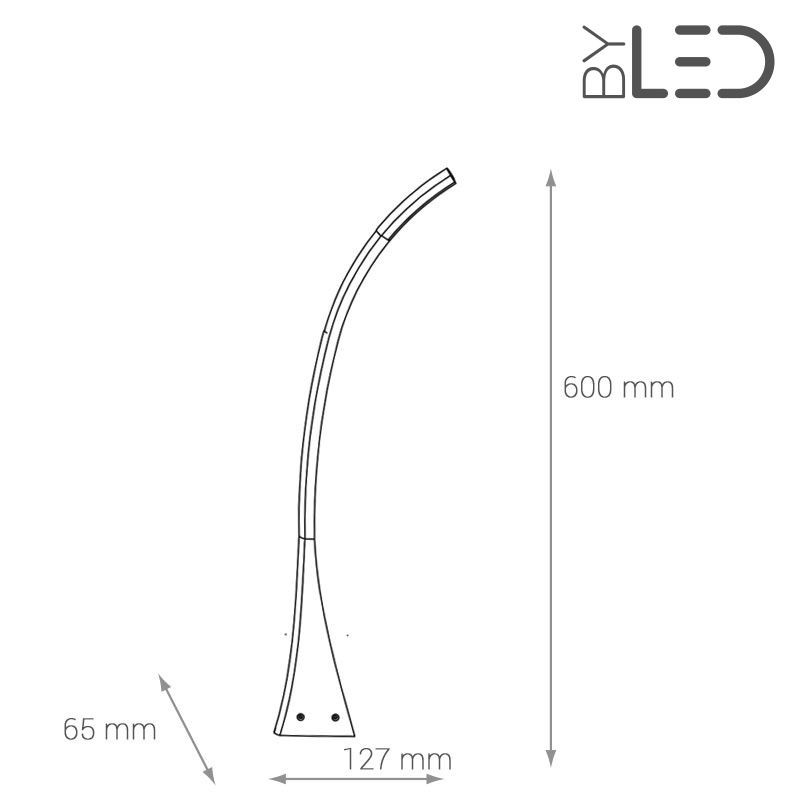 Borne LED extérieure Anthracite - 6 Watts - PROME