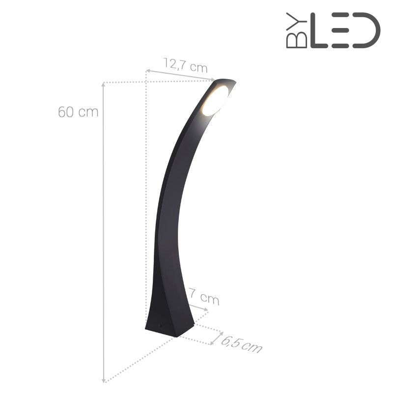 Borne LED extérieure Anthracite - 6 Watts - PROME