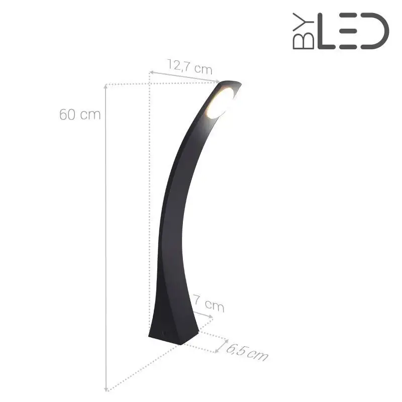 Borne LED extérieure Anthracite - 6 Watts - PROME