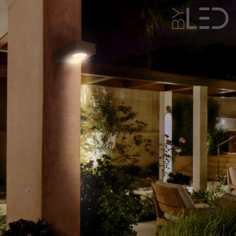 Applique LED murale extérieure anthracite - 6W - 230V - TRACK