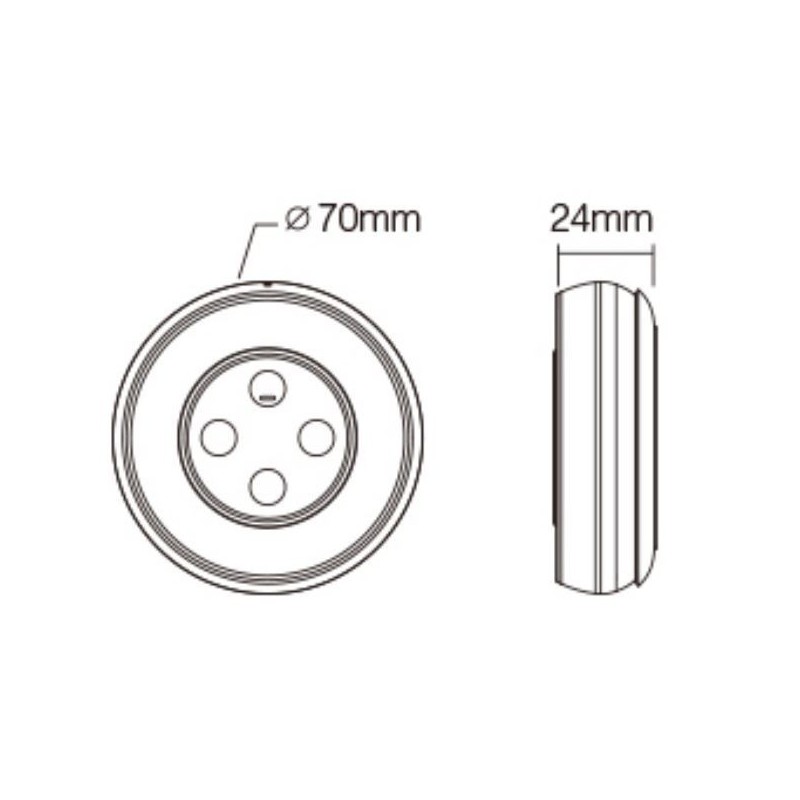 Télécommande tactile Dimmer/CCT murale et portative - Température de couleur - MiBoxer S1- Gris