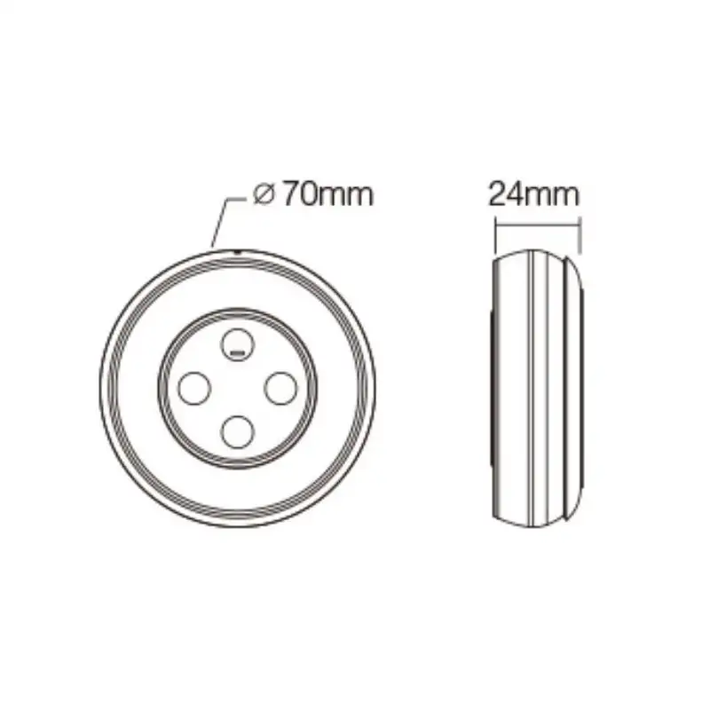 Télécommande tactile Dimmer/CCT murale et portative - Température de couleur - MiBoxer S1- Gris