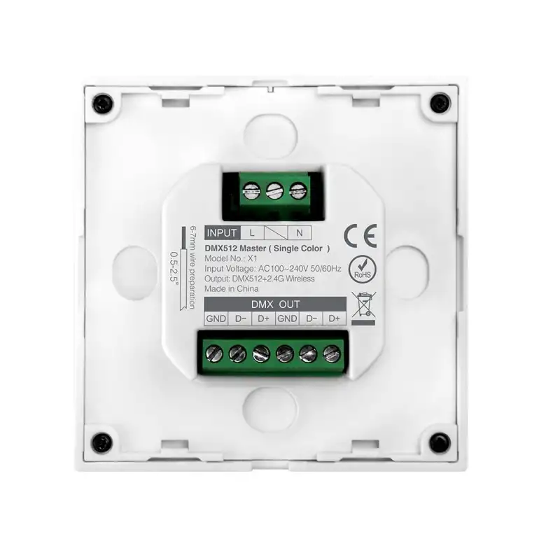 Télécommande murale DMX dimmer 4 zones - MiBoxer X1