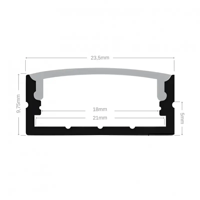 Profilé aluminium pour ruban LED - C29 - CRAFT