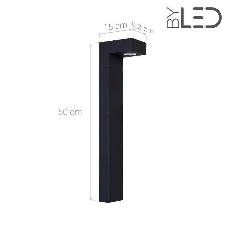 Borne LED extérieure Anthracite - 6 Watts - PROME - 80 cm