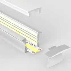 Profilé aluminium encastrable pour ruban LED - E04 Blanc - CRAFT