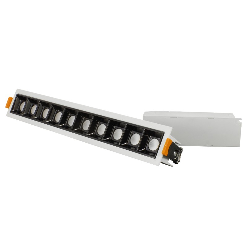Spot LED encastrable linéaire Blanc 20W - Linea