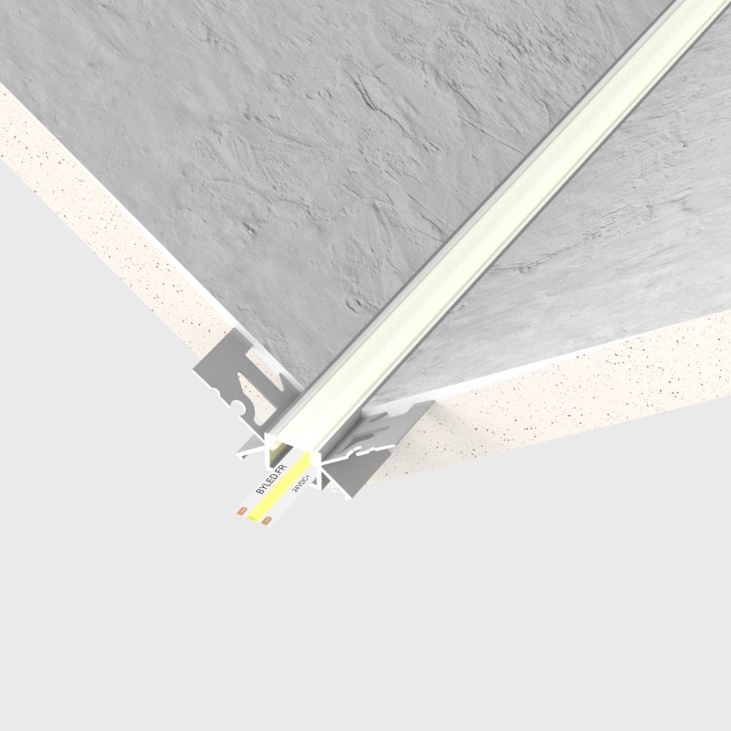 Profilé aluminium encastrable à plâtrer pour ruban LED - E28 - CRAFT