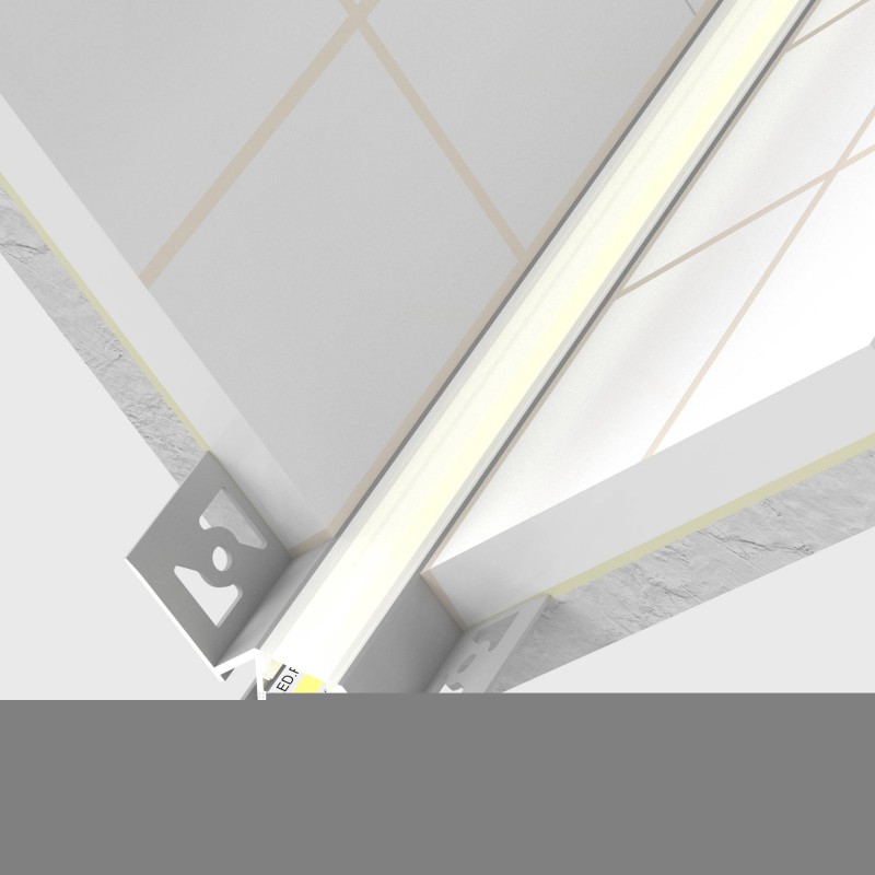 Profilé aluminium encastrable à carreler pour ruban LED - E23 - CRAFT