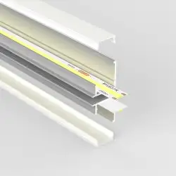 Profilé LED aluminium corniche 2 directions – CRAFT – M04 - Diffuseur givré