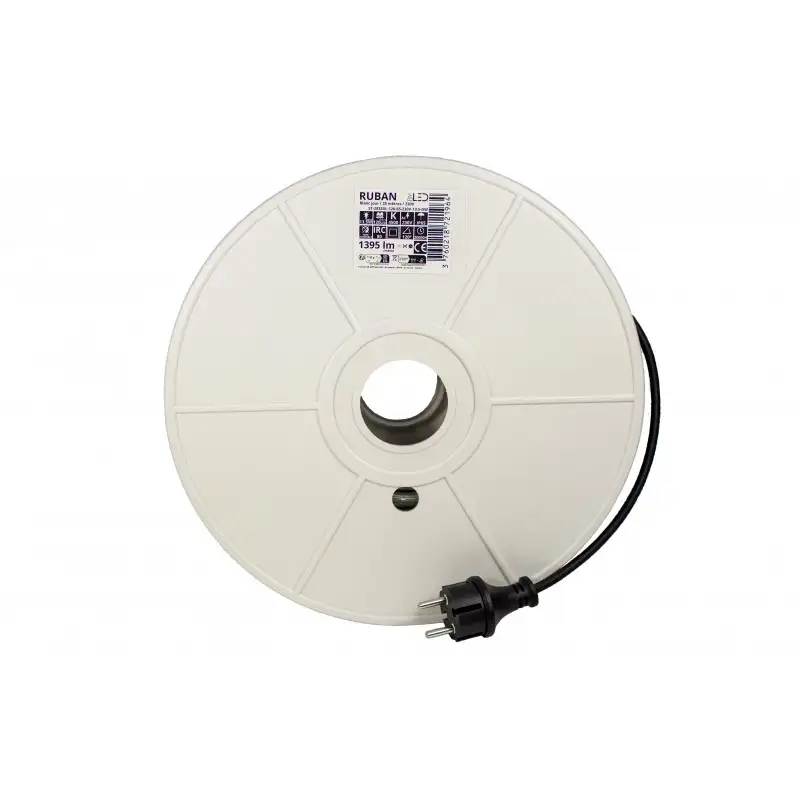 Ruban LED de chantier 230V IP65 25 mètres 13,5W/m DW en bobine rotor