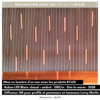 Diffuseur 3M fumé pour E13, E14 et panneaux en tasseaux