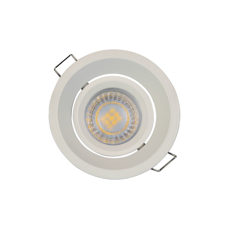 Spot encastrable orientable IP20 pour LED GU10 – COBRA - Blanc
