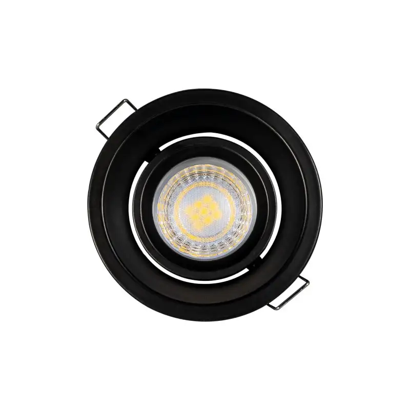 Spot encastrable orientable IP20 pour LED GU10 – COBRA - Noir