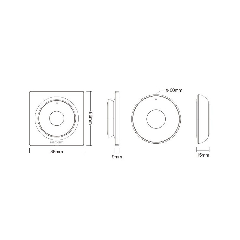Mini télécommande 2.4 GHz - Miboxer - K2