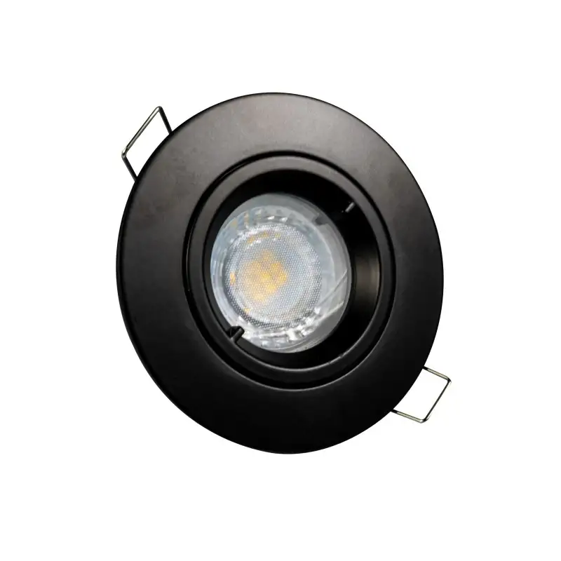 Spot encastrable IP65 pour LED GU10 – CLASS&nbsp;rond – Noir