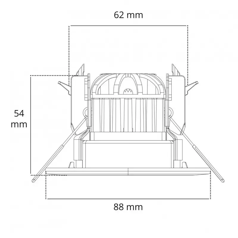 50 Spot LED encastrable Elite 8W RE2020