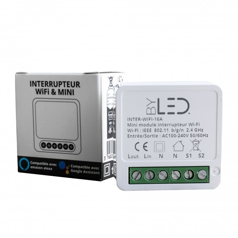 Télérupteur WIFI ByLED - 16A - 230V - Smart Switch