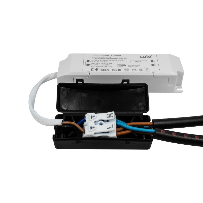 Boîte de dérivation rapide à 3 pôles pour spots intérieurs et luminaires– Axial