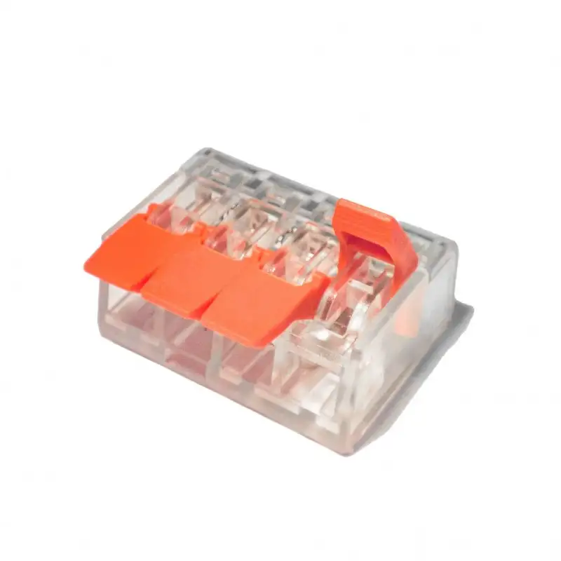 Connecteur rapide à levier transparent - 4 pôles