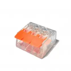 Connecteur rapide à levier transparent - 3 pôles