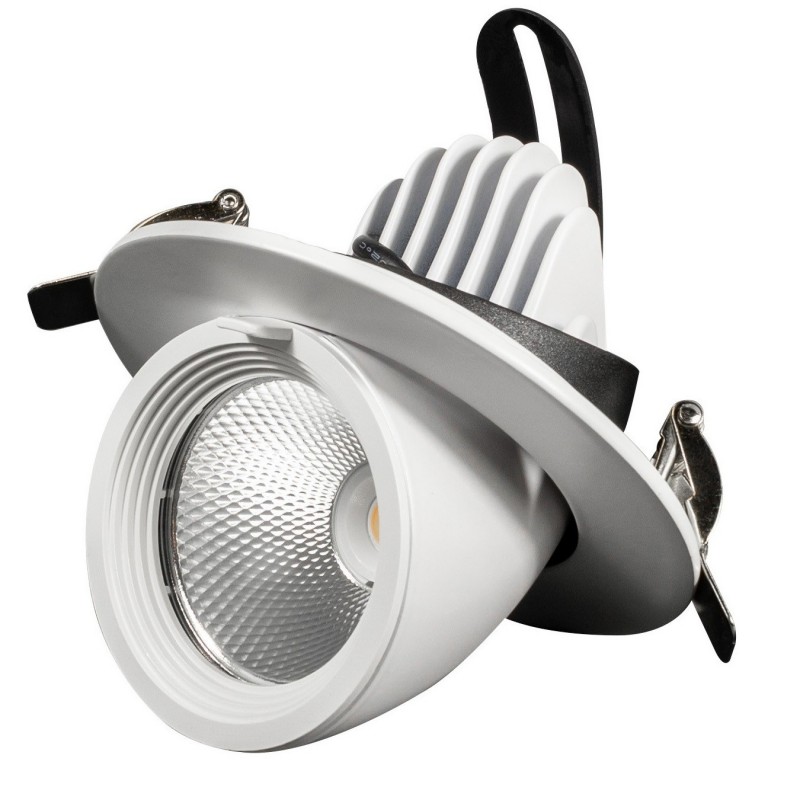 Projecteur LED rond encastrable orientable 360°- 30W - SNAKE