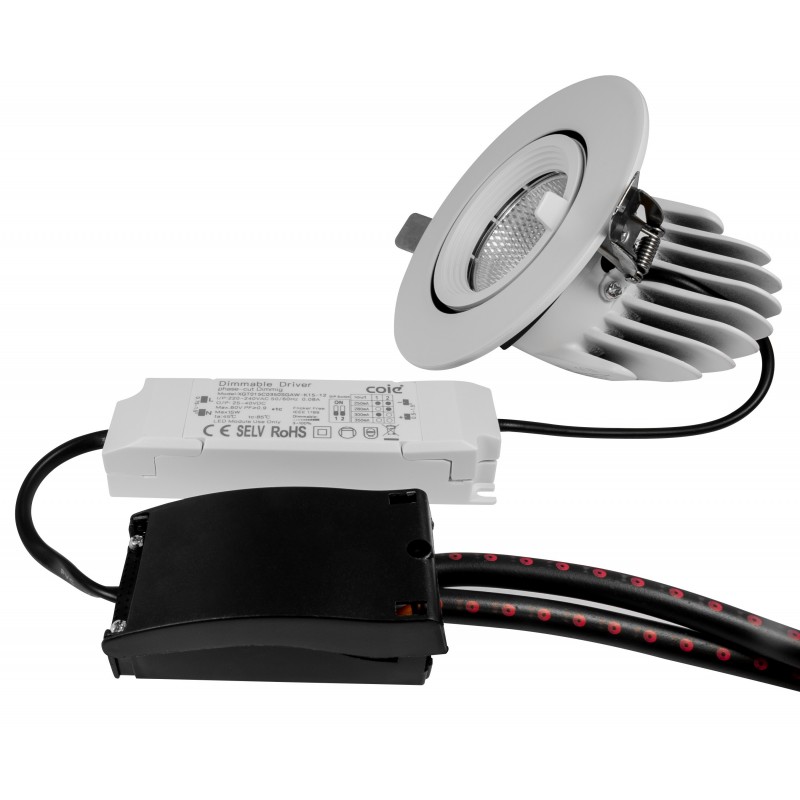 Spot LED rond encastrable orientable 360°- 5W - SNAKE