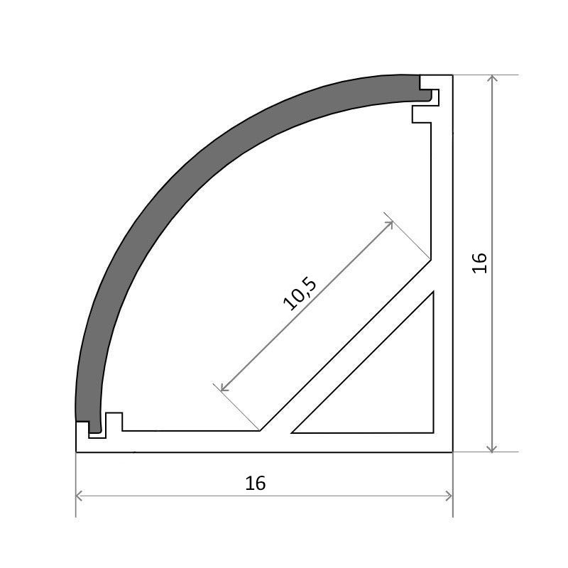 Pack profilé noir – CRAFT – A01  – Rond
