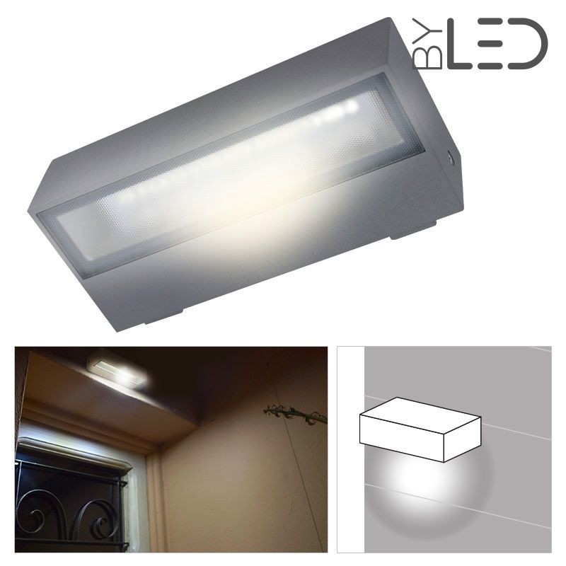 Applique LED murale étanche rectangulaire 6W - 230V - KRISS-06