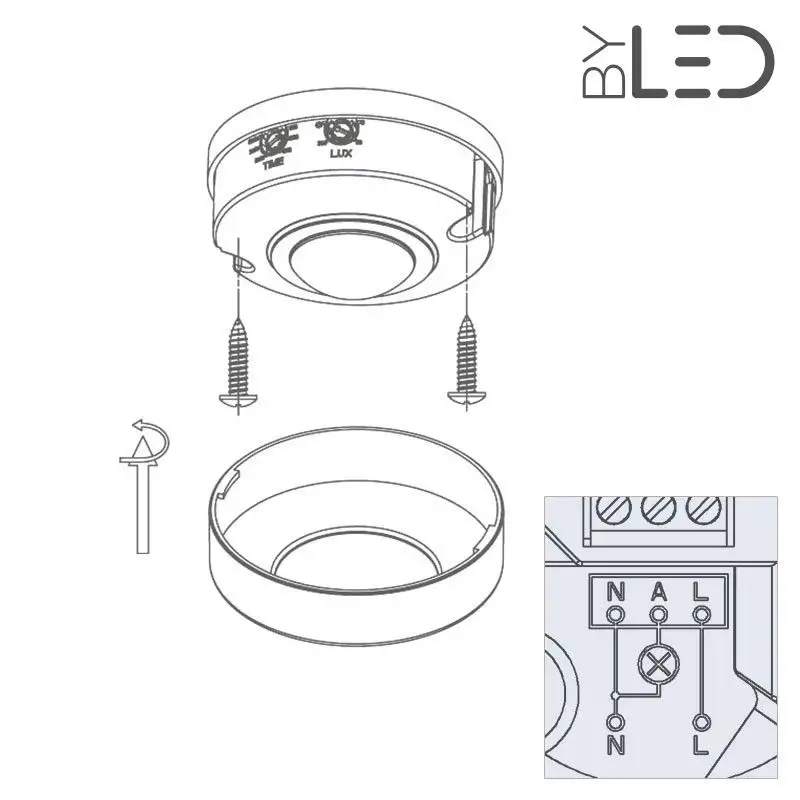 Détecteur de mouvement infrarouge plafond - Groom GR-02