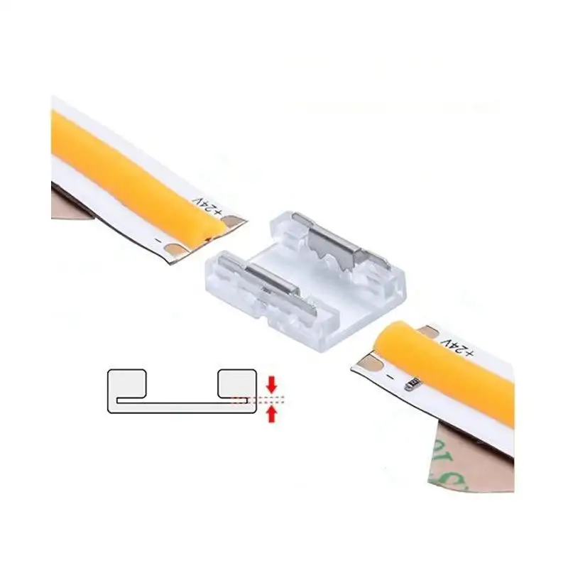 Jonction invisible pour ruban LED mono IP20 5mm sans soudure "Clipx"