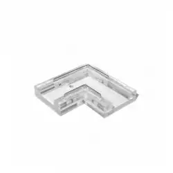 Jonction invisible en L pour ruban LED mono IP20 sans soudure "Clipx"