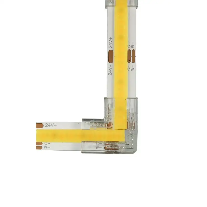 Jonction ruban LED CCT 10mm en L