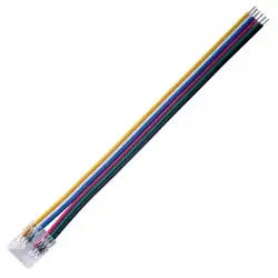Connecteur d'alimentation pour ruban LED COB RGB+CCT IP20 12mm sans soudure "Clipx"
