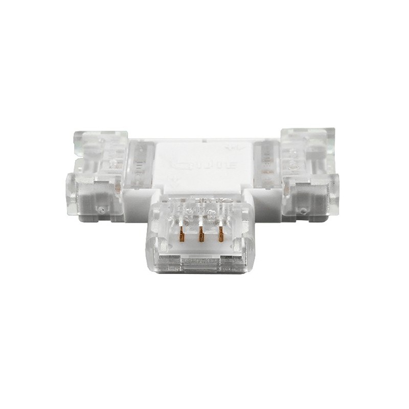 Jonction en T pour ruban LED CCT IP20 10mm sans soudure "Click"