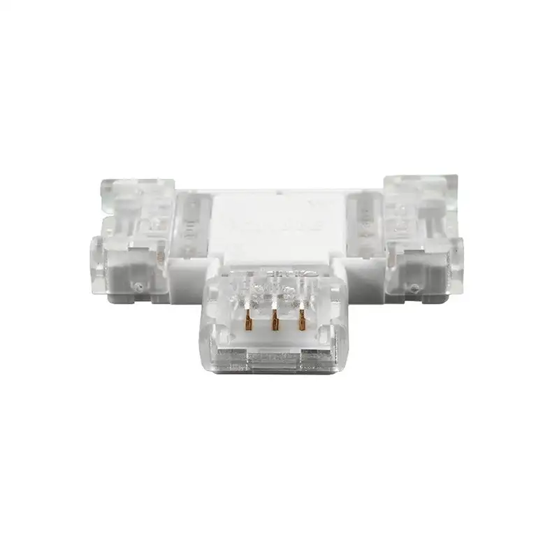 Jonction en T pour ruban LED CCT IP20 10mm sans soudure "Click"