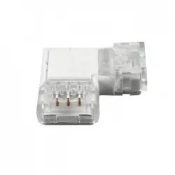 Jonction en L pour ruban LED CCT IP20 10mm sans soudure "Click"