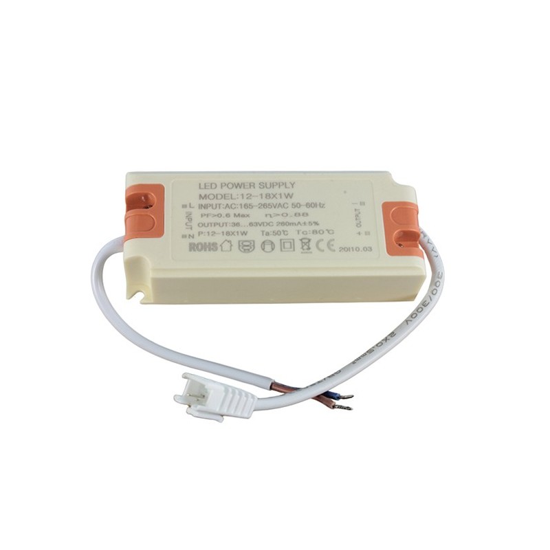 Famille Transformateur pour spot LED de 300mA (puissance au choix) - Non dimmable