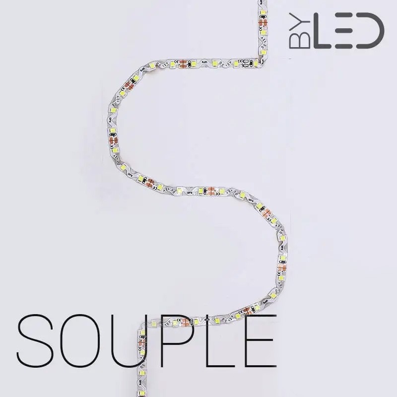 Ruban LED articulé Zig-Zag - 9,6W/m - IP20 - Blanc - 60 LED/m - 2835+ - 5m - 24V