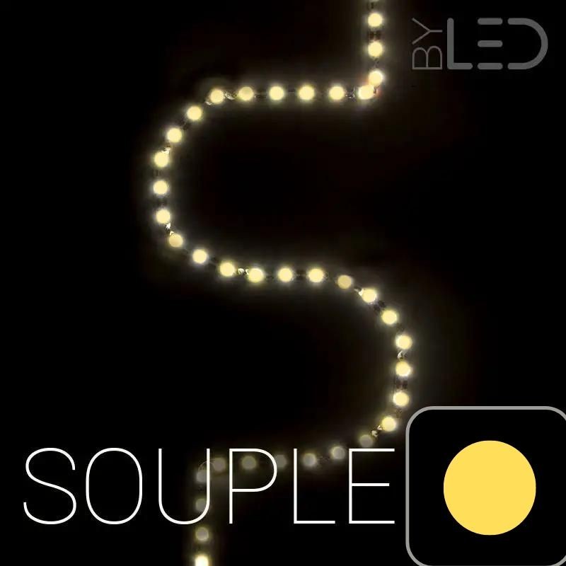 Ruban LED articulé Zig-Zag - 9,6W/m - IP20 - Blanc - 60 LED/m - 2835+ - 5m - 24V