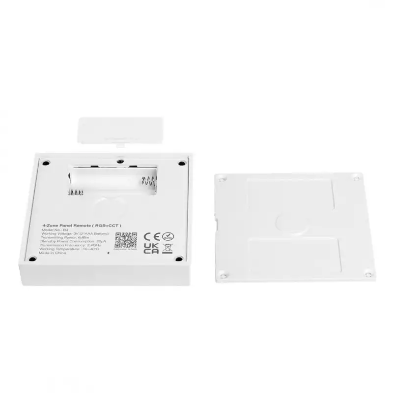 Télécommande murale RGB+CCT 4 zones - MiBoxer B4 - Blanc