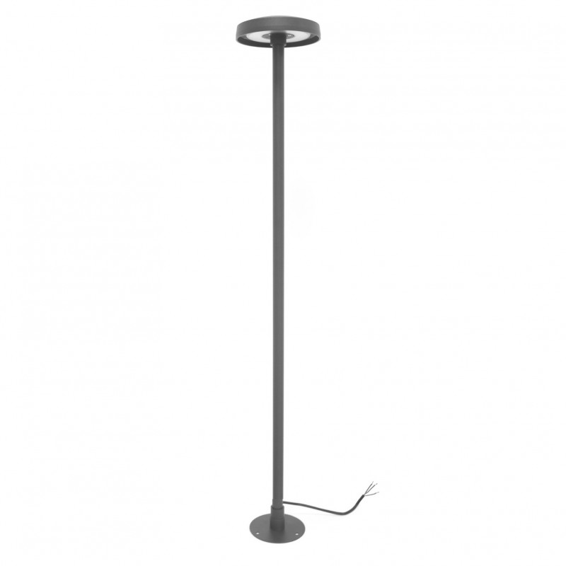 Borne LED extra fine d'extérieur à tête bombée - 23W - 200 cm - anthracite - Haalö