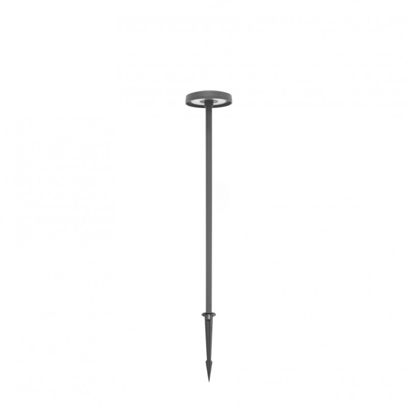 Borne LED extra fine d'extérieur à tête bombée - 7W - 80 cm - anthracite - Haalö
