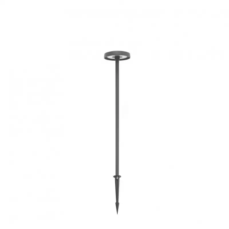 Borne LED extra fine d'extérieur à tête bombée - 7W - 80 cm - anthracite - Haalö