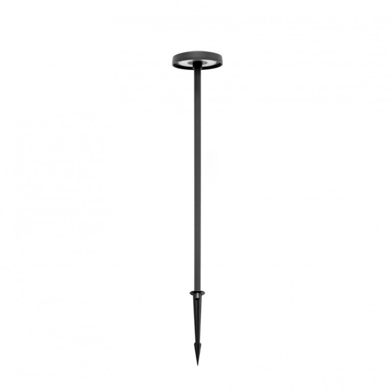 Borne LED extra fine d'extérieur à tête bombée - 7W - 100 cm - noir - Haalö