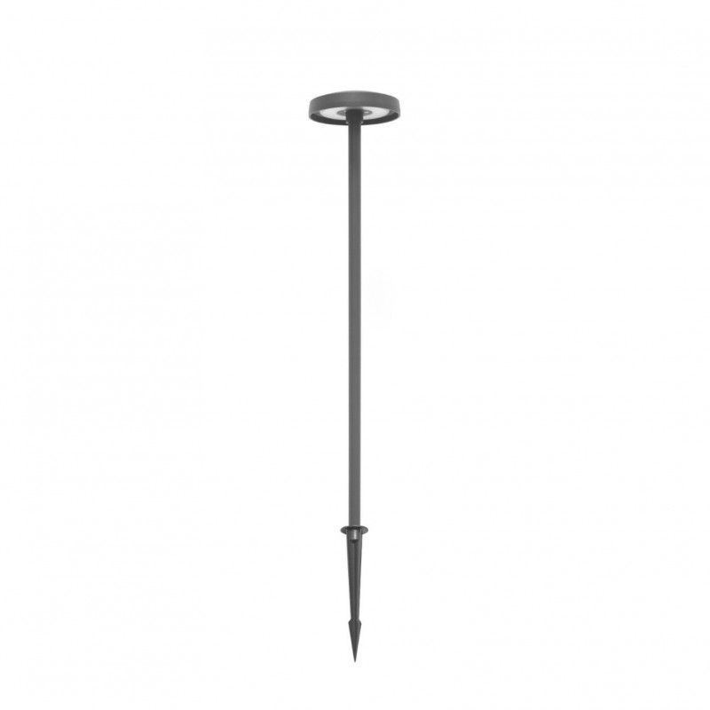Borne LED extra fine d'extérieur à tête bombée - 7W - 100 cm - anthracite - Haalö