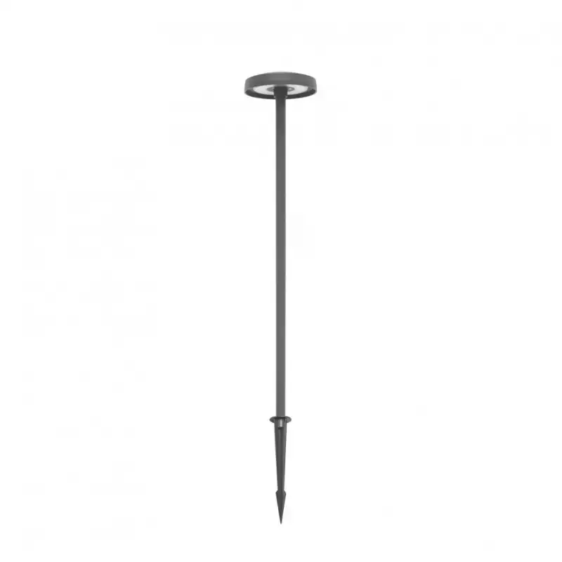 Borne LED extra fine d'extérieur à tête bombée - 7W - 100 cm - anthracite - Haalö