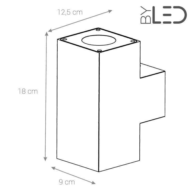 Applique LED murale extérieure up / down - 6W - 230V - AGORA