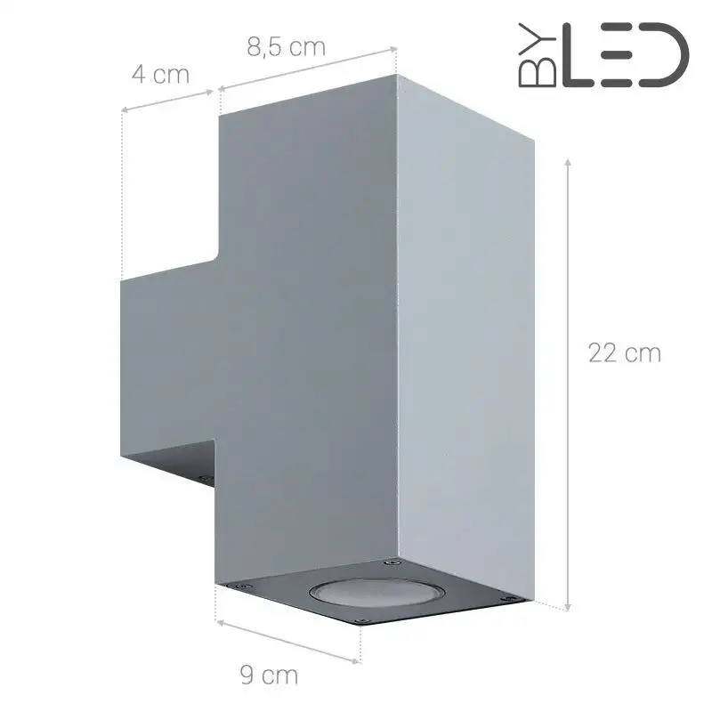 Applique LED murale extérieure up / down - 6W - 230V - AGORA