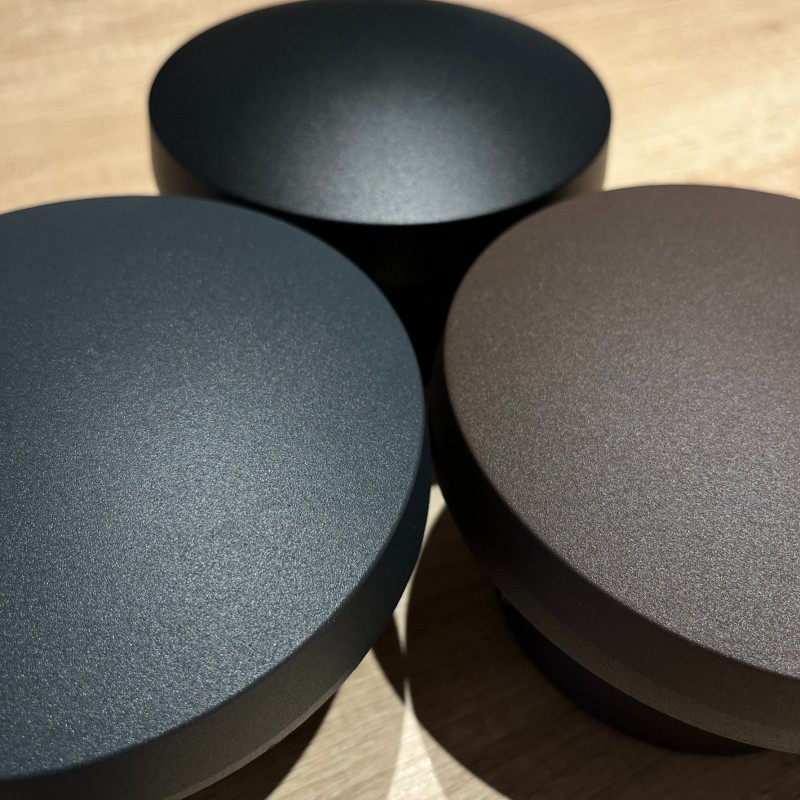 Balise murale LED d'extérieur à tête bombée - 7W - chocolat - Haalö